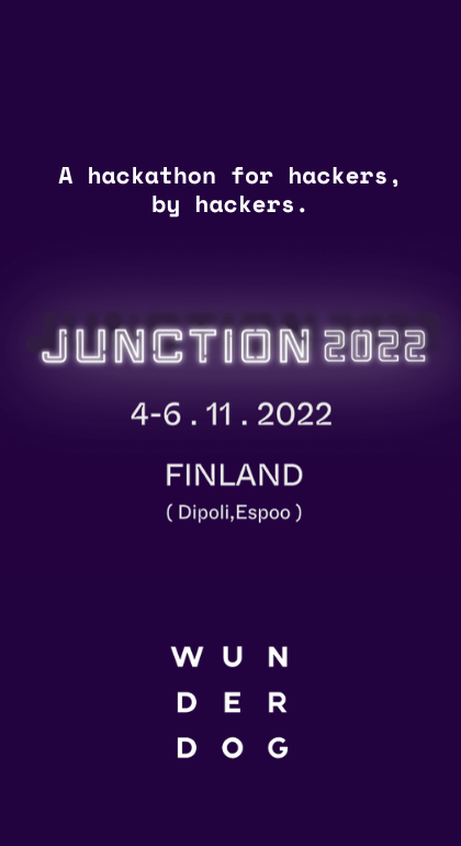 Wunderdog official partner of Junction 2022